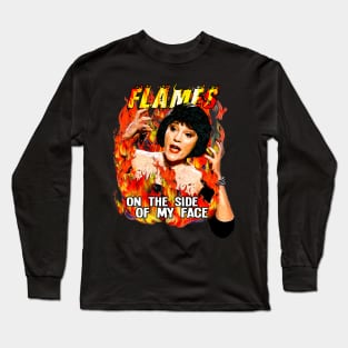 Flames on the side of my face popular Long Sleeve T-Shirt